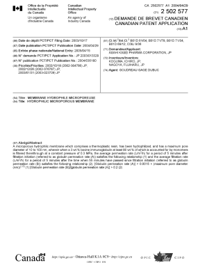 Document de brevet canadien 2502577. Page couverture 20050713. Image 1 de 1