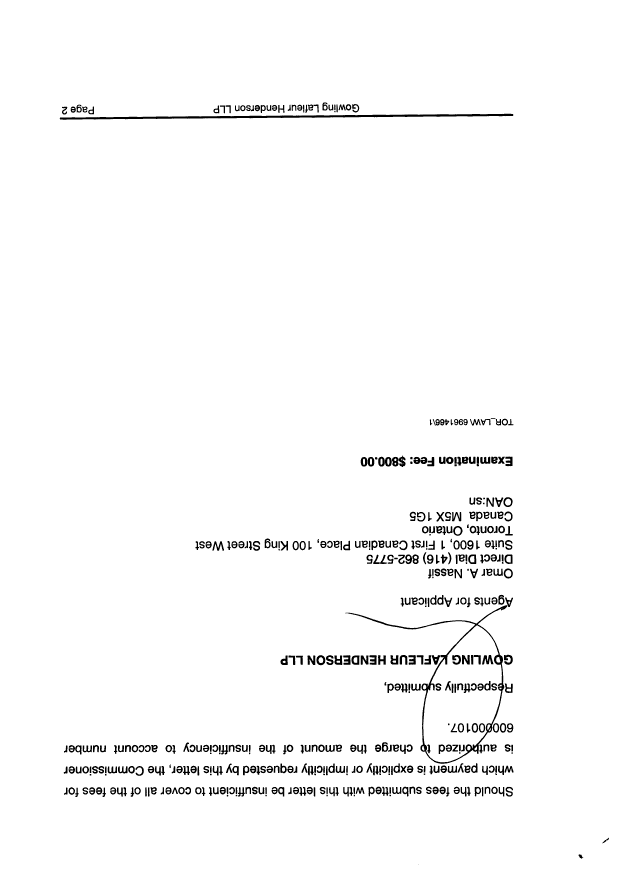 Canadian Patent Document 2503510. Prosecution-Amendment 20071226. Image 2 of 2