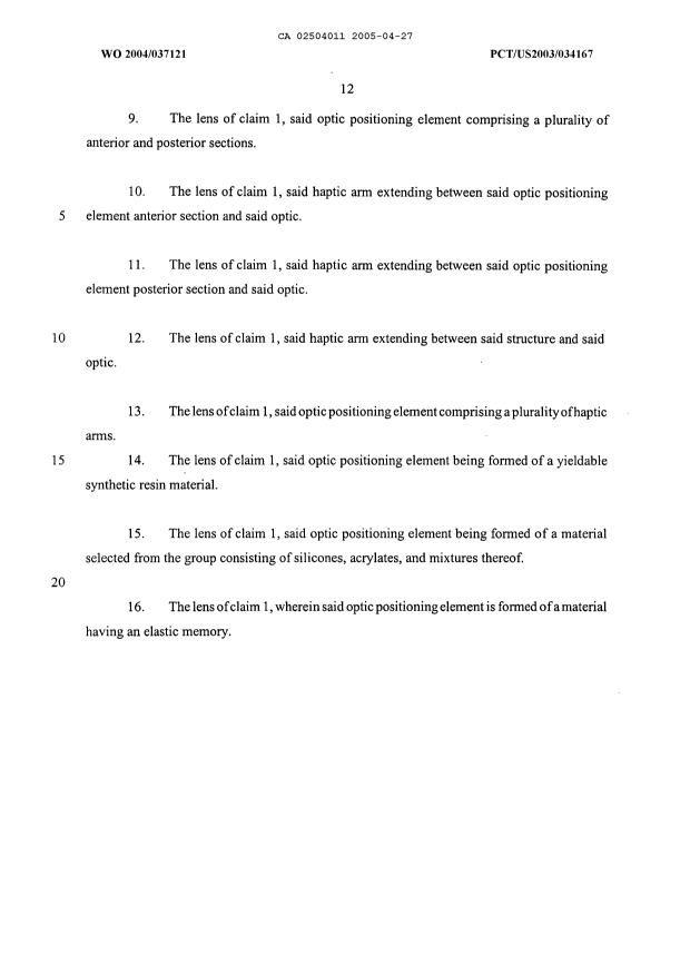 Document de brevet canadien 2504011. Revendications 20050427. Image 2 de 2