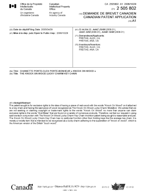 Document de brevet canadien 2505802. Page couverture 20061019. Image 1 de 1