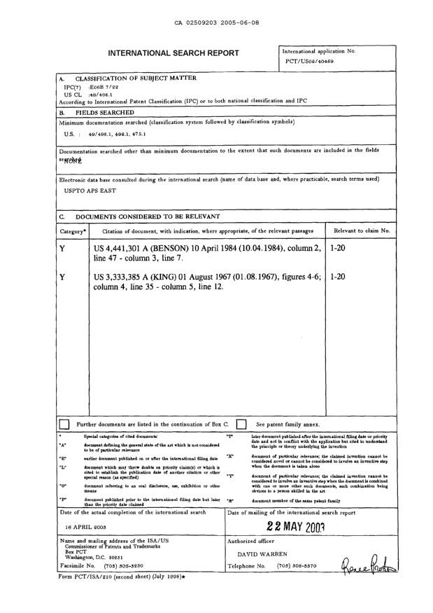 Document de brevet canadien 2509203. PCT 20050608. Image 3 de 3