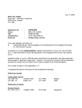 Canadian Patent Document 2510222. Prosecution-Amendment 20060713. Image 1 of 4