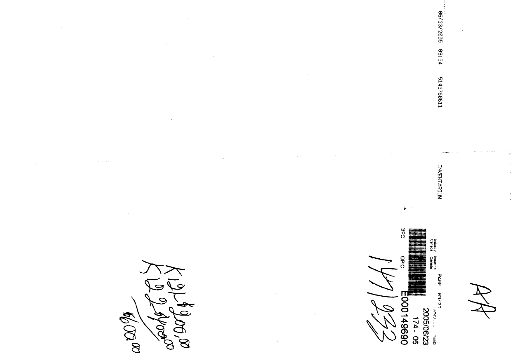 Document de brevet canadien 2510427. Cession 20041223. Image 1 de 2