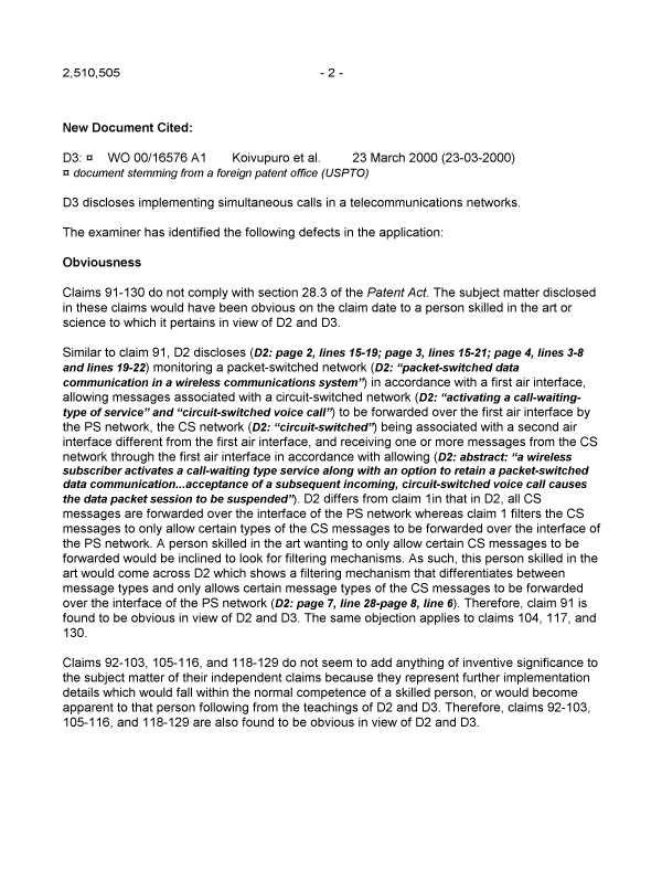 Document de brevet canadien 2510505. Poursuite-Amendment 20140130. Image 2 de 3