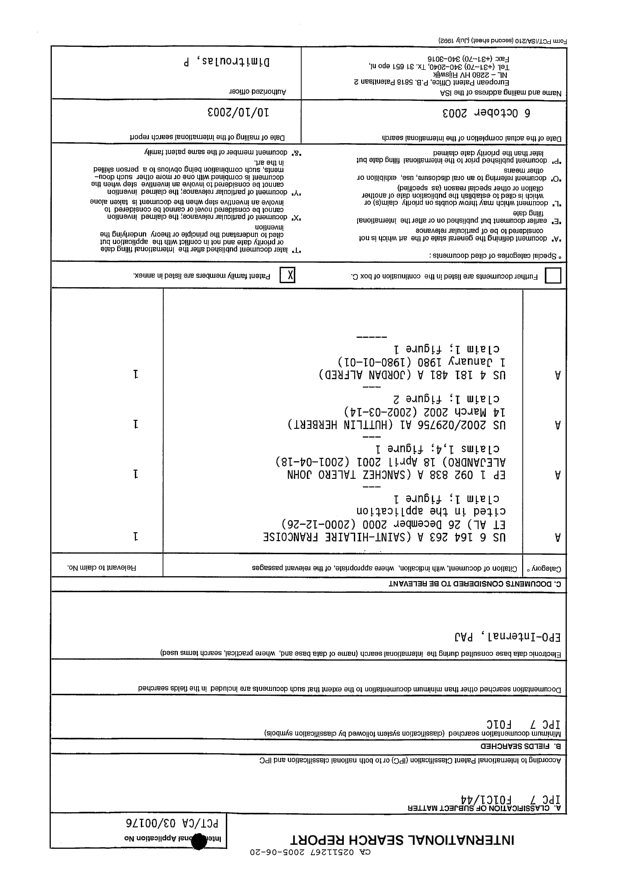 Document de brevet canadien 2511267. PCT 20041220. Image 1 de 2