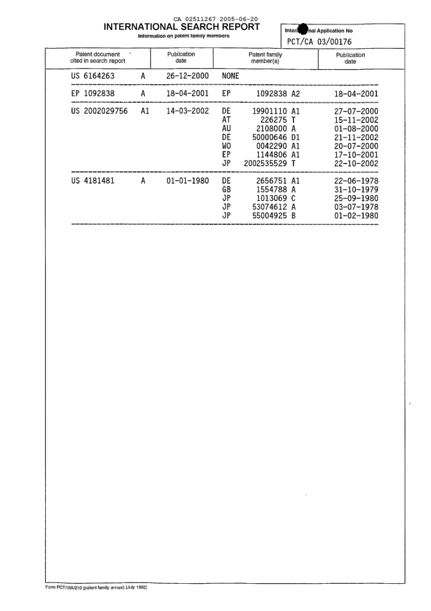Document de brevet canadien 2511267. PCT 20041220. Image 2 de 2