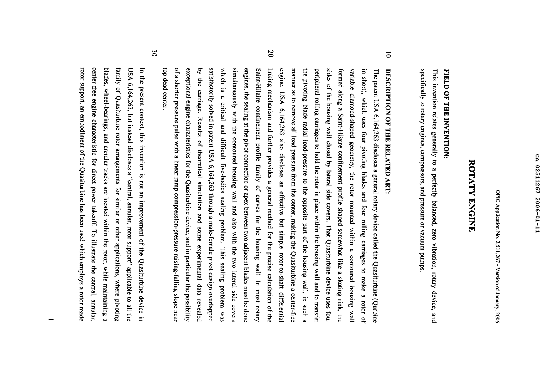 Document de brevet canadien 2511267. Poursuite-Amendment 20051211. Image 2 de 30