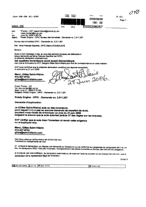 Canadian Patent Document 2511267. Correspondence 20060628. Image 1 of 1