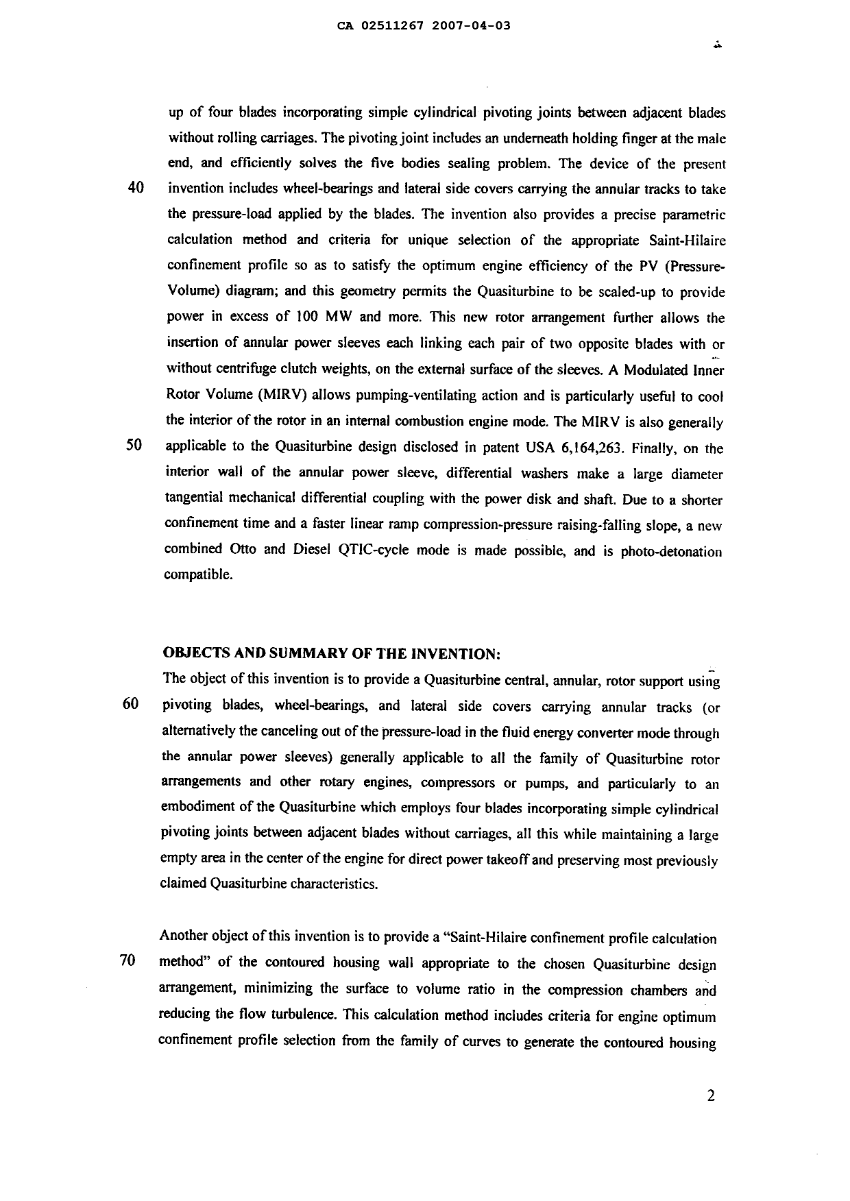 Canadian Patent Document 2511267. Prosecution-Amendment 20061203. Image 3 of 30
