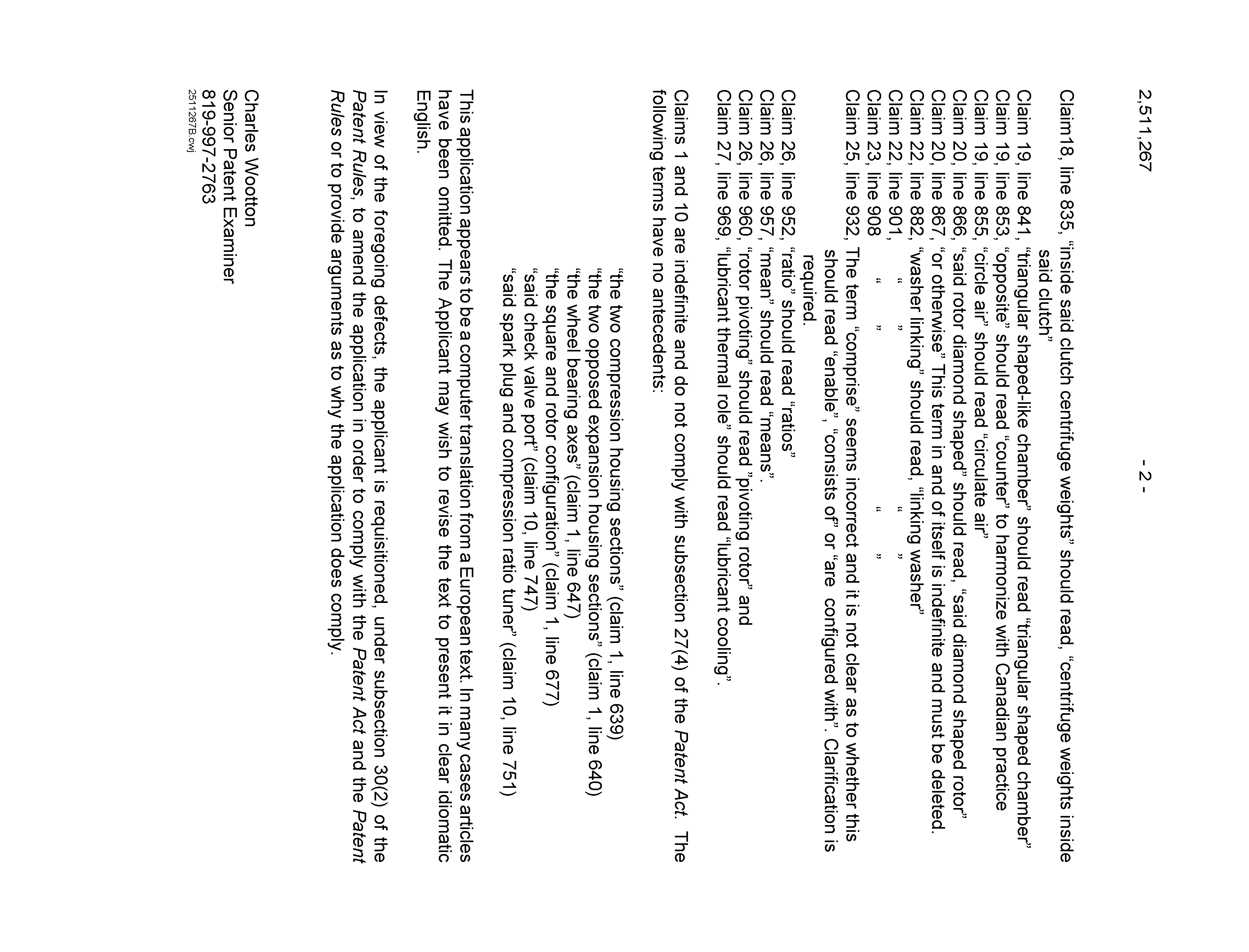 Canadian Patent Document 2511267. Prosecution-Amendment 20061223. Image 2 of 2