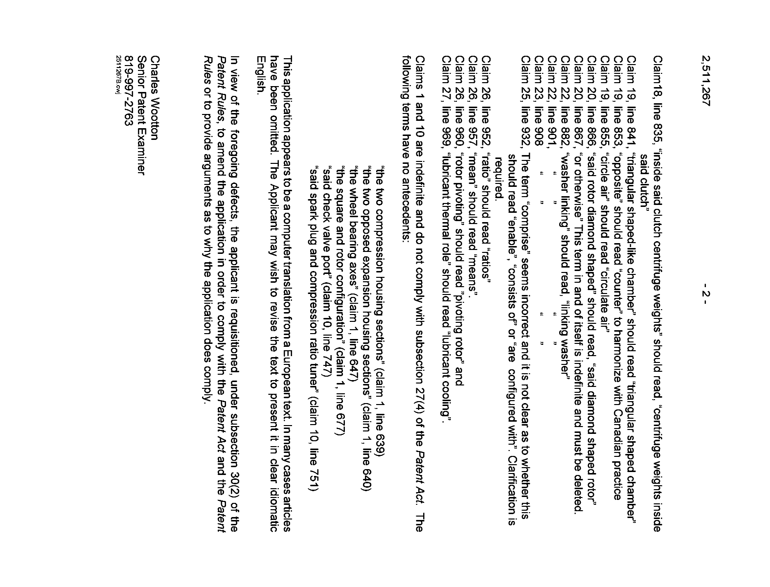 Document de brevet canadien 2511267. Poursuite-Amendment 20061223. Image 2 de 2
