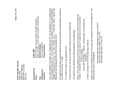 Canadian Patent Document 2511267. Prosecution-Amendment 20061228. Image 1 of 2