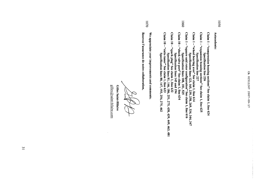 Document de brevet canadien 2511267. Poursuite-Amendment 20070917. Image 2 de 31
