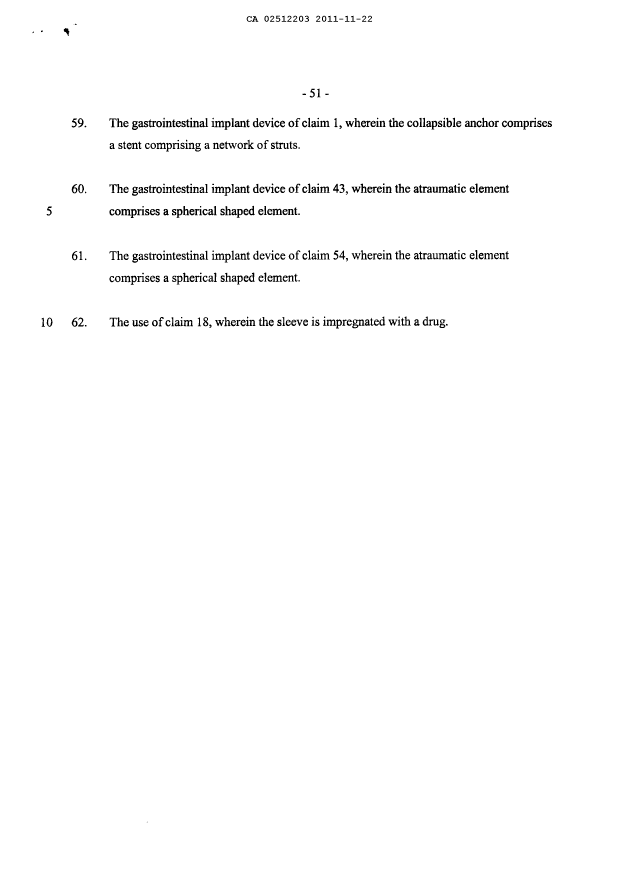 Document de brevet canadien 2512203. Revendications 20111122. Image 7 de 7