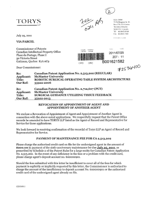 Canadian Patent Document 2513202. Fees 20110725. Image 1 of 2