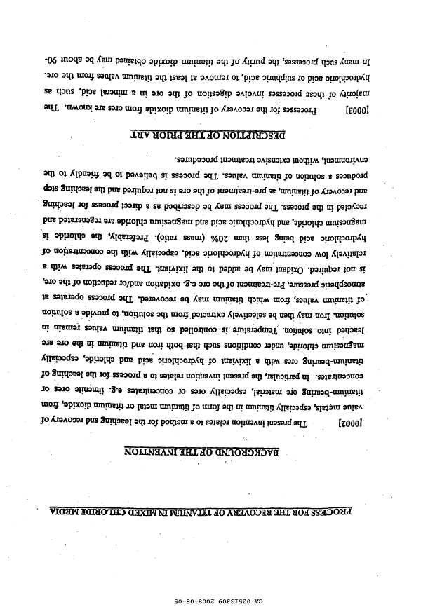 Canadian Patent Document 2513309. Description 20080805. Image 1 of 27