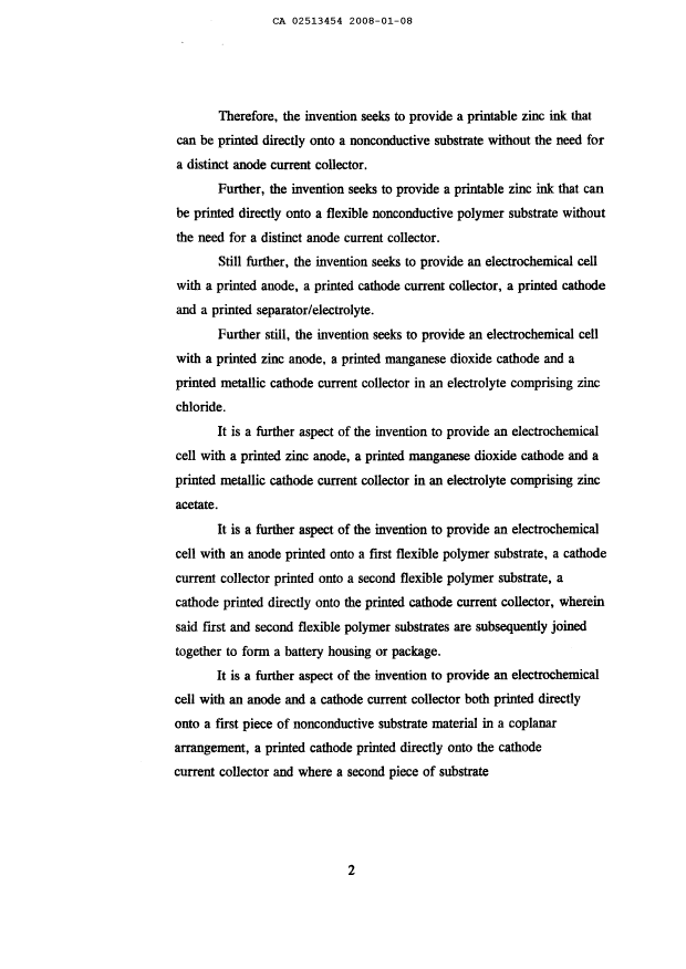 Document de brevet canadien 2513454. Description 20080108. Image 2 de 45