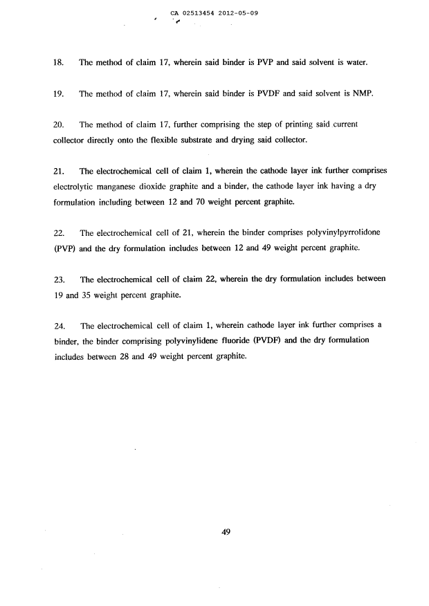 Document de brevet canadien 2513454. Revendications 20120509. Image 4 de 4