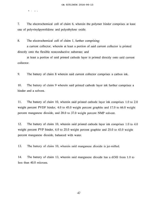 Document de brevet canadien 2513454. Revendications 20140613. Image 2 de 3