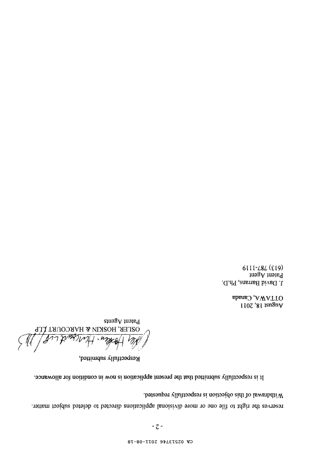 Canadian Patent Document 2513746. Prosecution-Amendment 20101218. Image 2 of 3