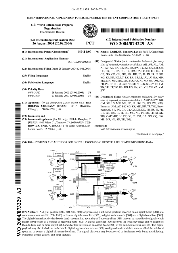 Document de brevet canadien 2514959. Abrégé 20050729. Image 1 de 2
