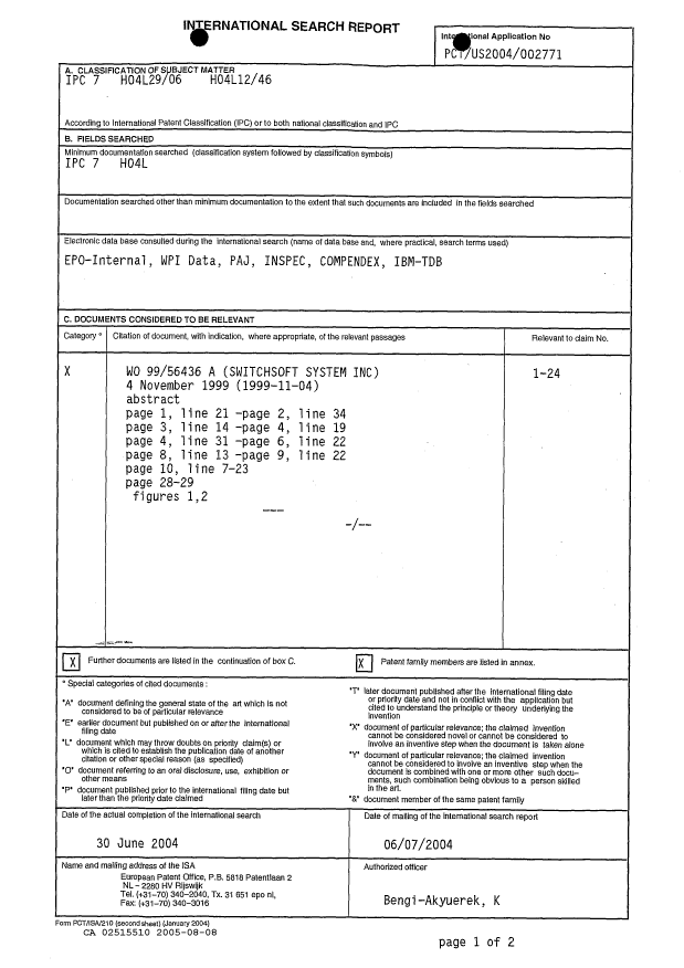 Document de brevet canadien 2515510. PCT 20050808. Image 2 de 4