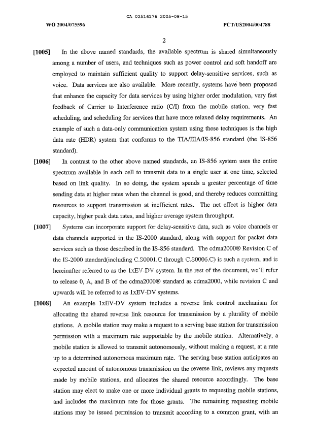 Document de brevet canadien 2516176. Description 20050815. Image 2 de 42