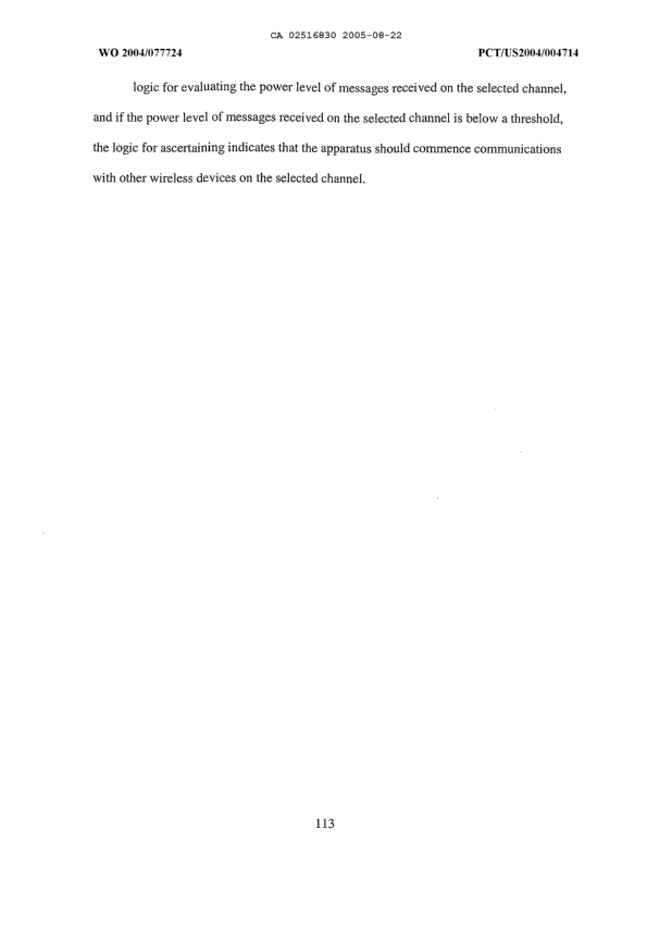 Document de brevet canadien 2516830. Revendications 20041222. Image 17 de 17