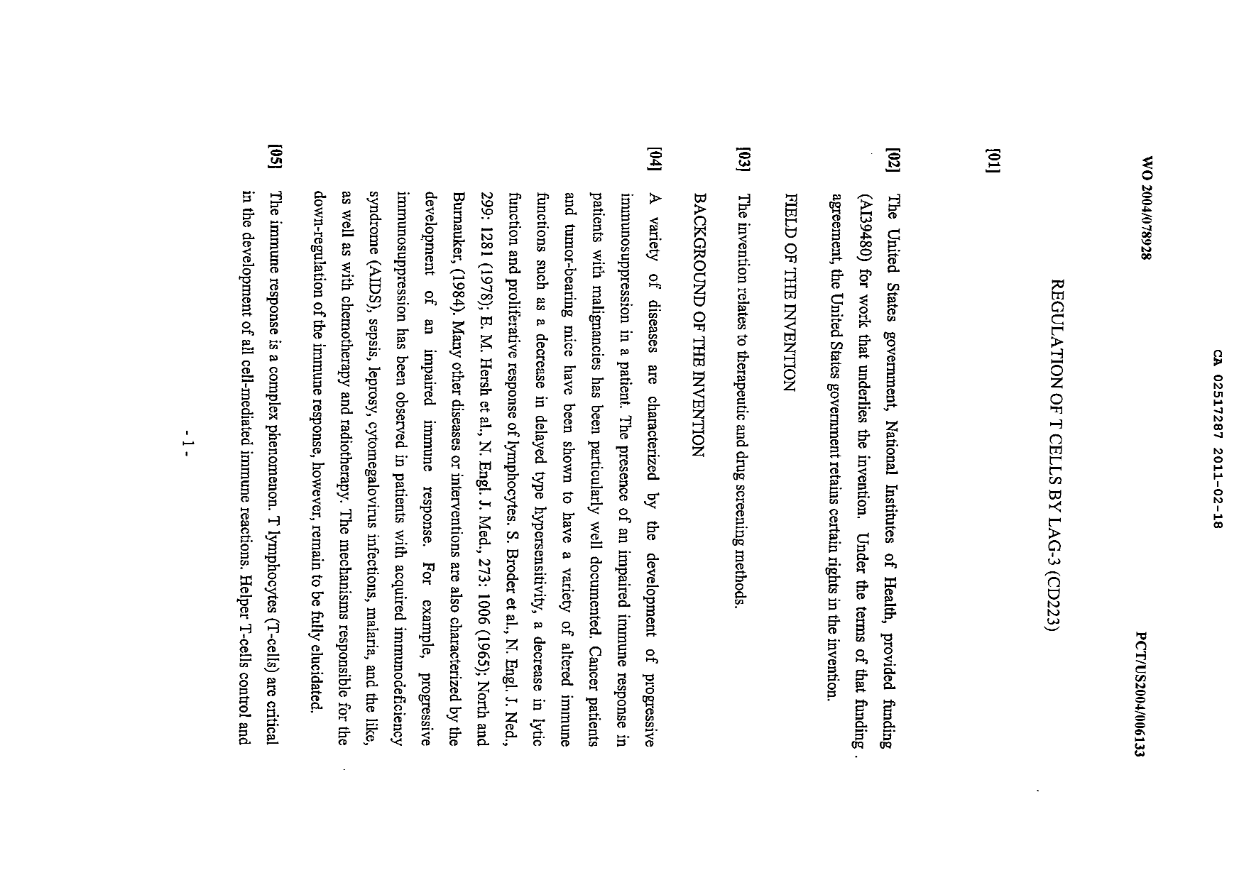 Canadian Patent Document 2517287. Description 20110218. Image 1 of 68