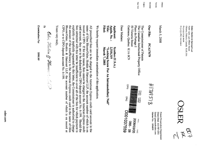 Document de brevet canadien 2518319. Poursuite-Amendment 20080305. Image 1 de 1