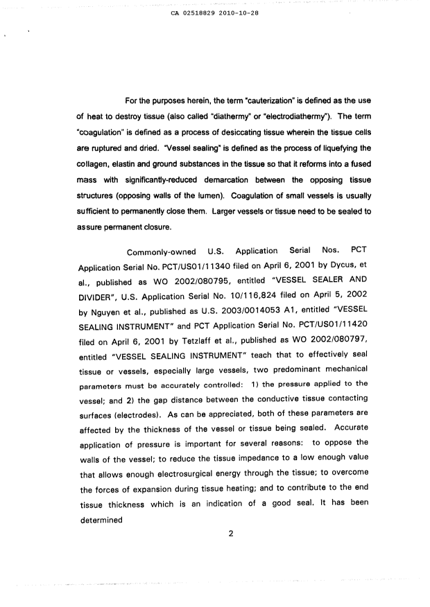 Document de brevet canadien 2518829. Description 20091228. Image 2 de 24
