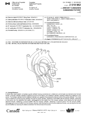 Canadian Patent Document 2518962. Cover Page 20111130. Image 1 of 1
