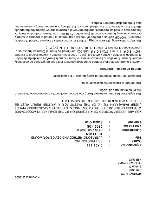 Document de brevet canadien 2521117. Poursuite-Amendment 20081202. Image 1 de 3