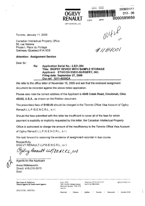 Document de brevet canadien 2521354. Cession 20060111. Image 1 de 4