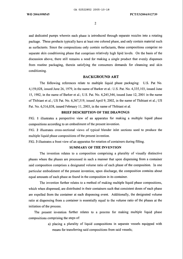 Canadian Patent Document 2522852. Description 20110920. Image 2 of 22