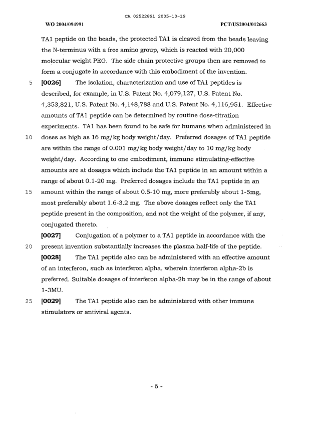 Canadian Patent Document 2522891. Description 20051019. Image 6 of 6