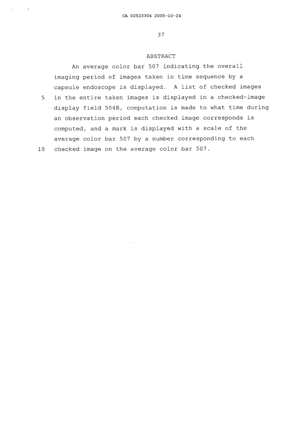 Document de brevet canadien 2523304. Abrégé 20051024. Image 1 de 1