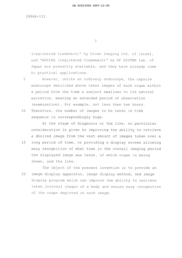 Canadian Patent Document 2523304. Description 20091020. Image 2 of 33