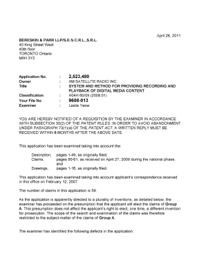 Canadian Patent Document 2523480. Prosecution-Amendment 20110426. Image 1 of 3
