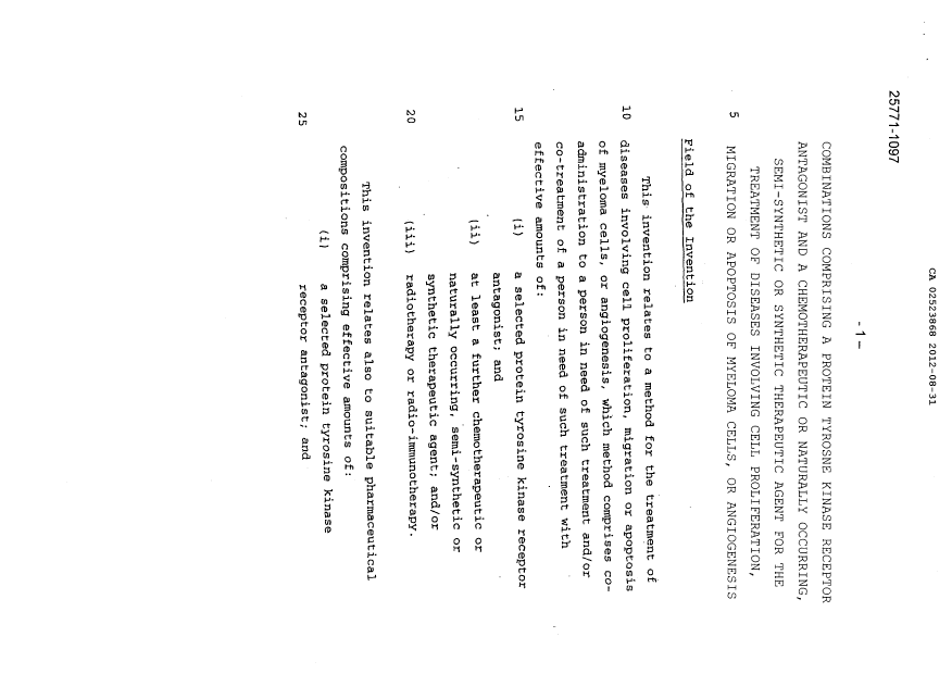 Canadian Patent Document 2523868. Description 20130610. Image 1 of 81