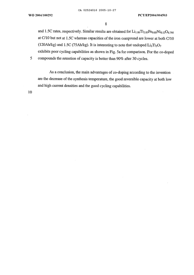 Canadian Patent Document 2524016. Description 20051027. Image 8 of 8