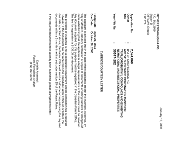 Canadian Patent Document 2524060. Correspondence 20060110. Image 1 of 1