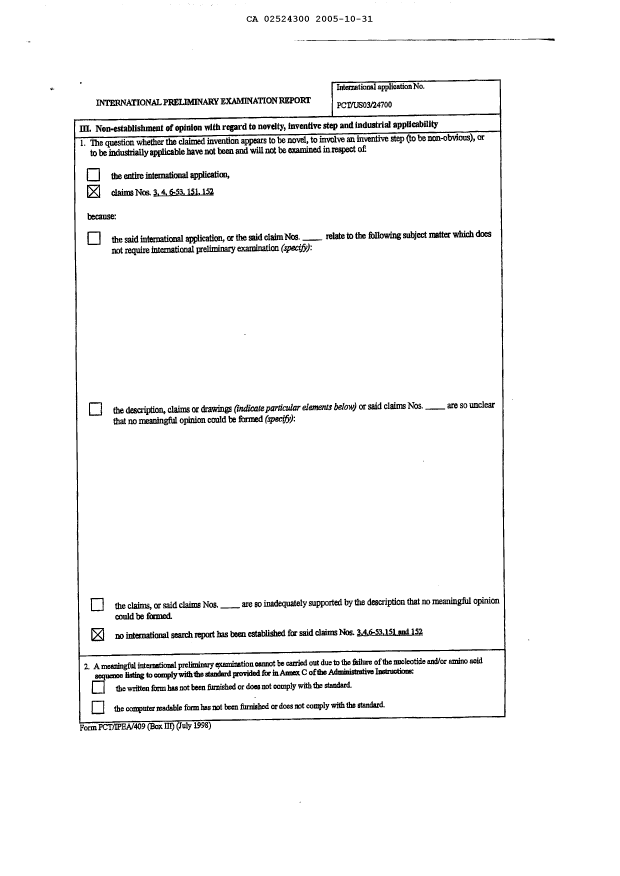 Document de brevet canadien 2524300. PCT 20041231. Image 3 de 4
