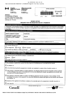 Canadian Patent Document 2525230. Assignment 20120320. Image 2 of 16