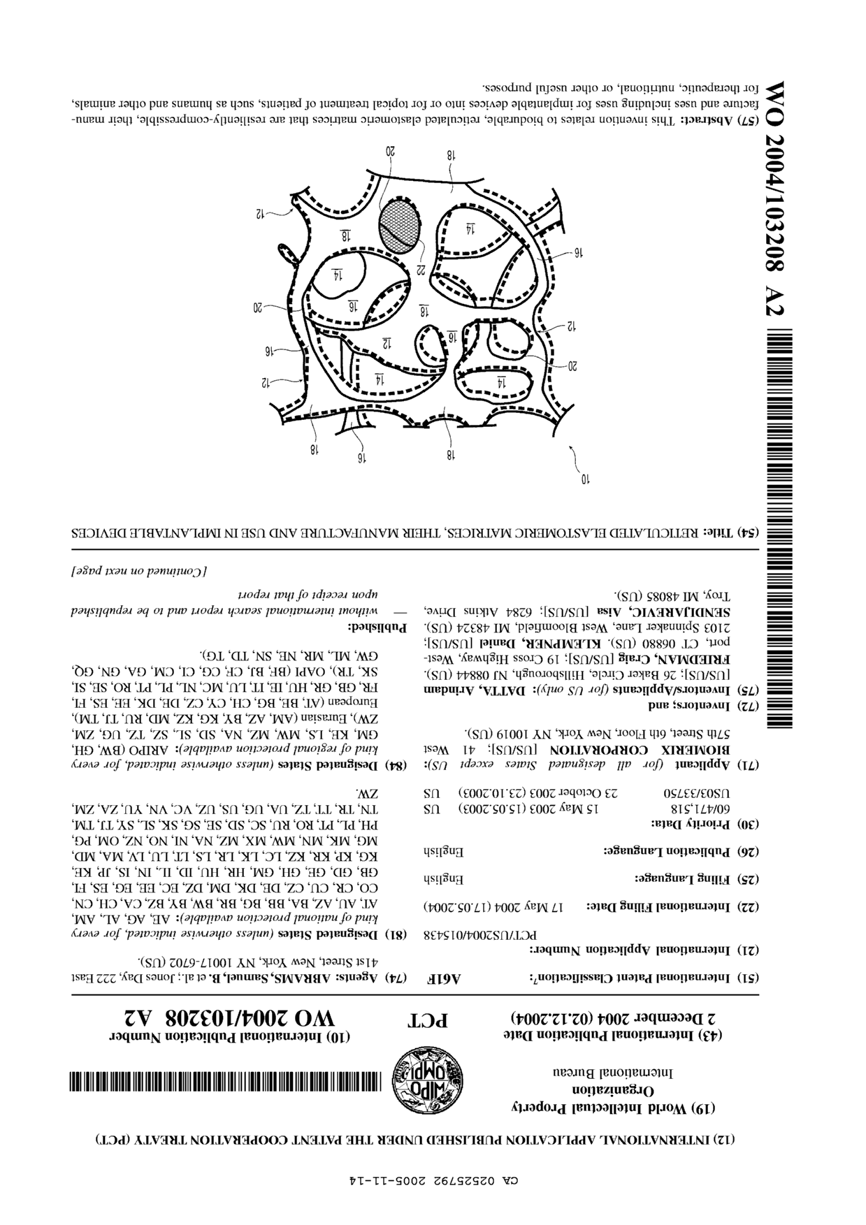 Canadian Patent Document 2525792. Abstract 20041214. Image 1 of 2
