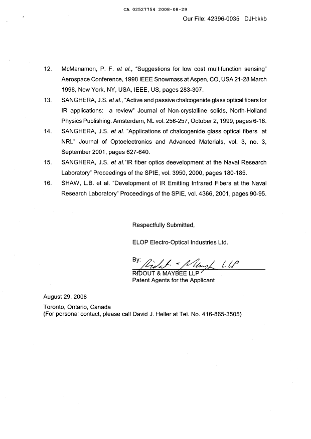 Document de brevet canadien 2527754. Poursuite-Amendment 20071229. Image 2 de 2