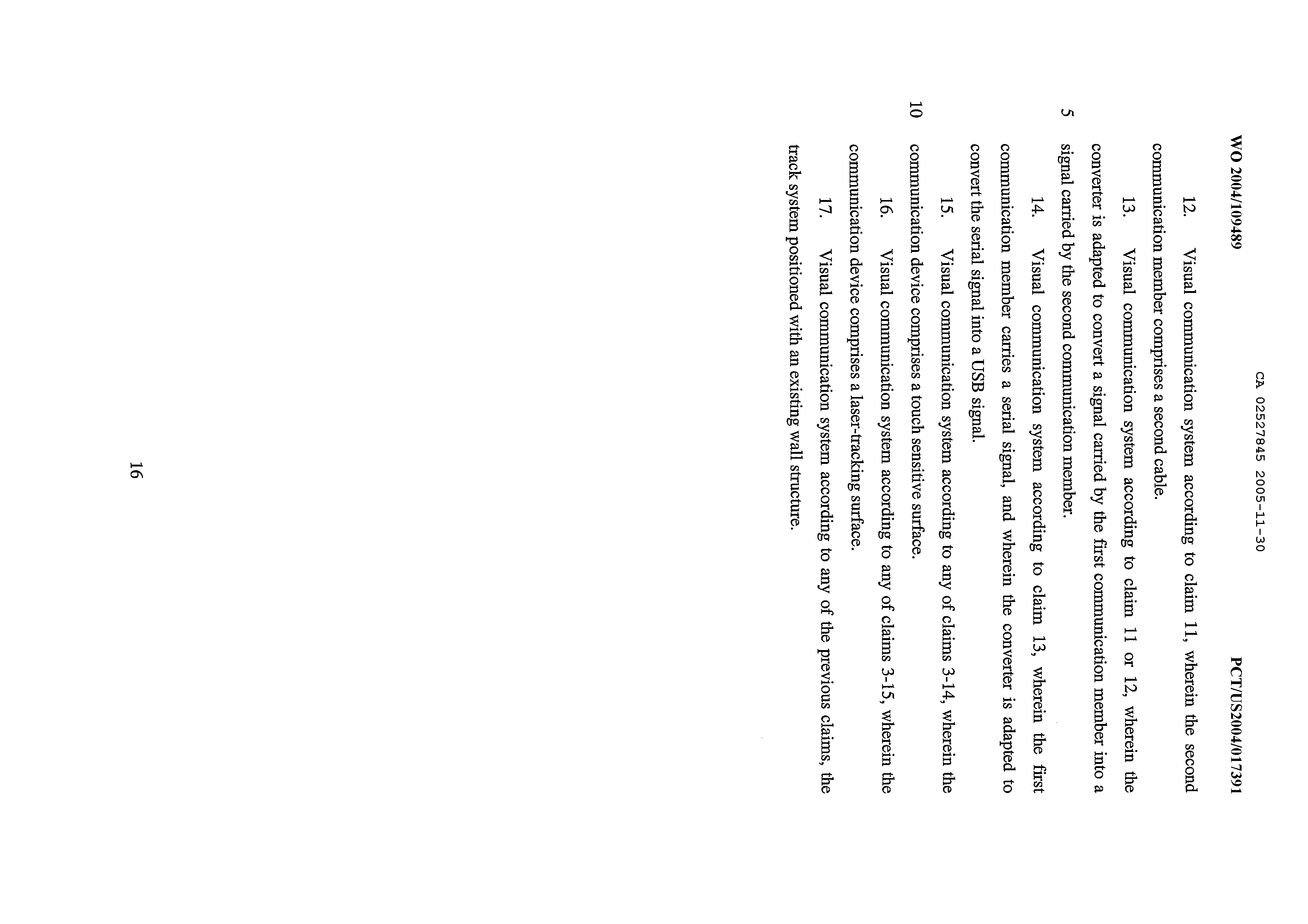Canadian Patent Document 2527845. Claims 20041230. Image 2 of 2