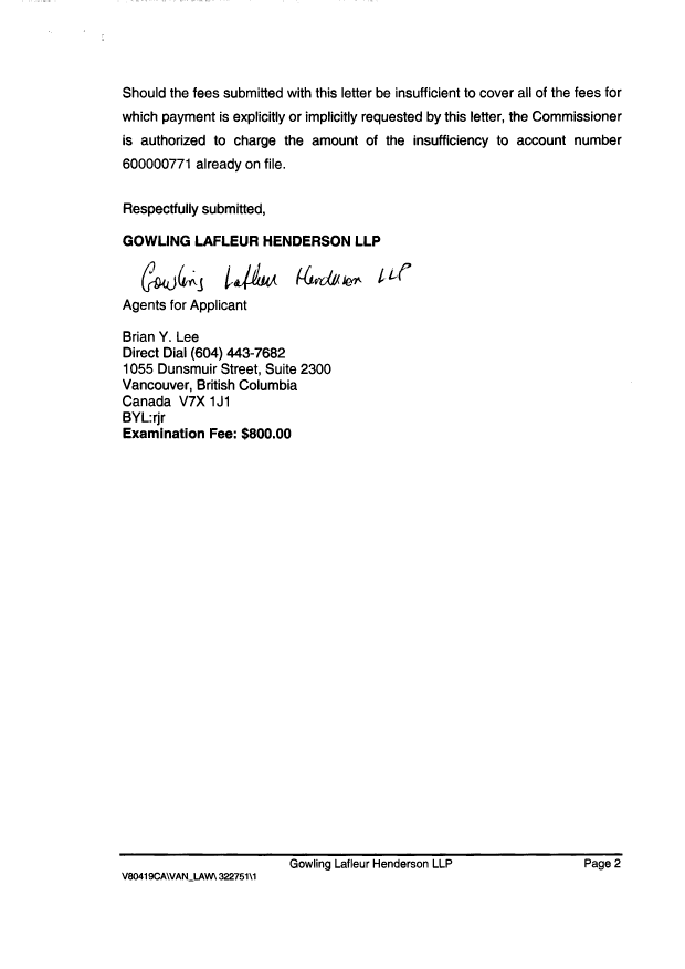 Document de brevet canadien 2527845. Poursuite-Amendment 20061224. Image 2 de 2