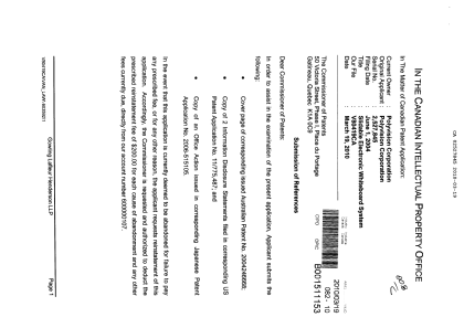 Canadian Patent Document 2527845. Prosecution-Amendment 20091219. Image 1 of 2