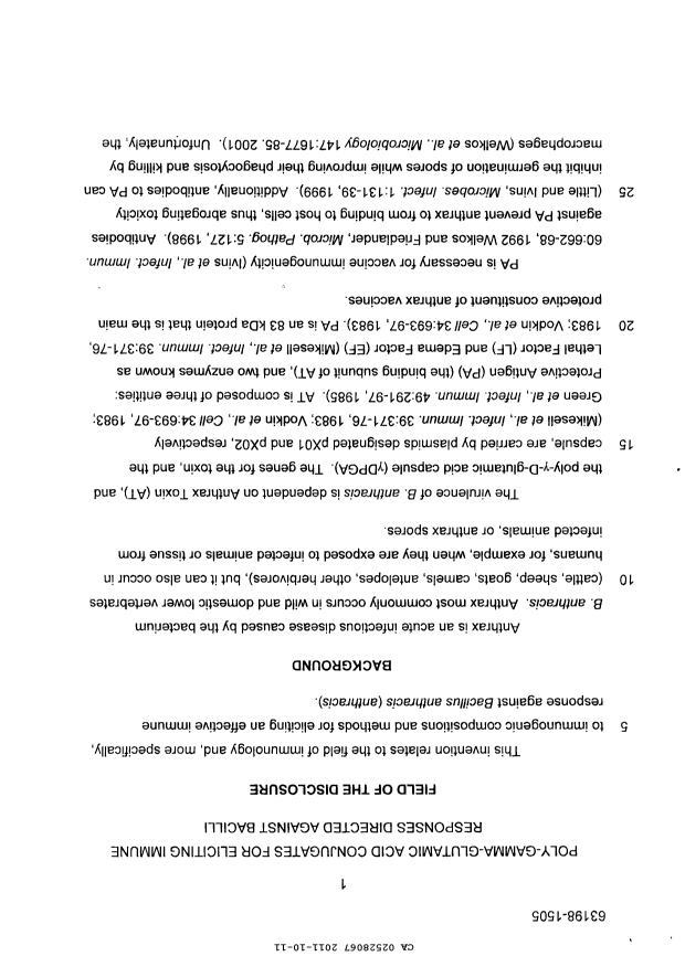 Canadian Patent Document 2528067. Description 20121203. Image 1 of 57
